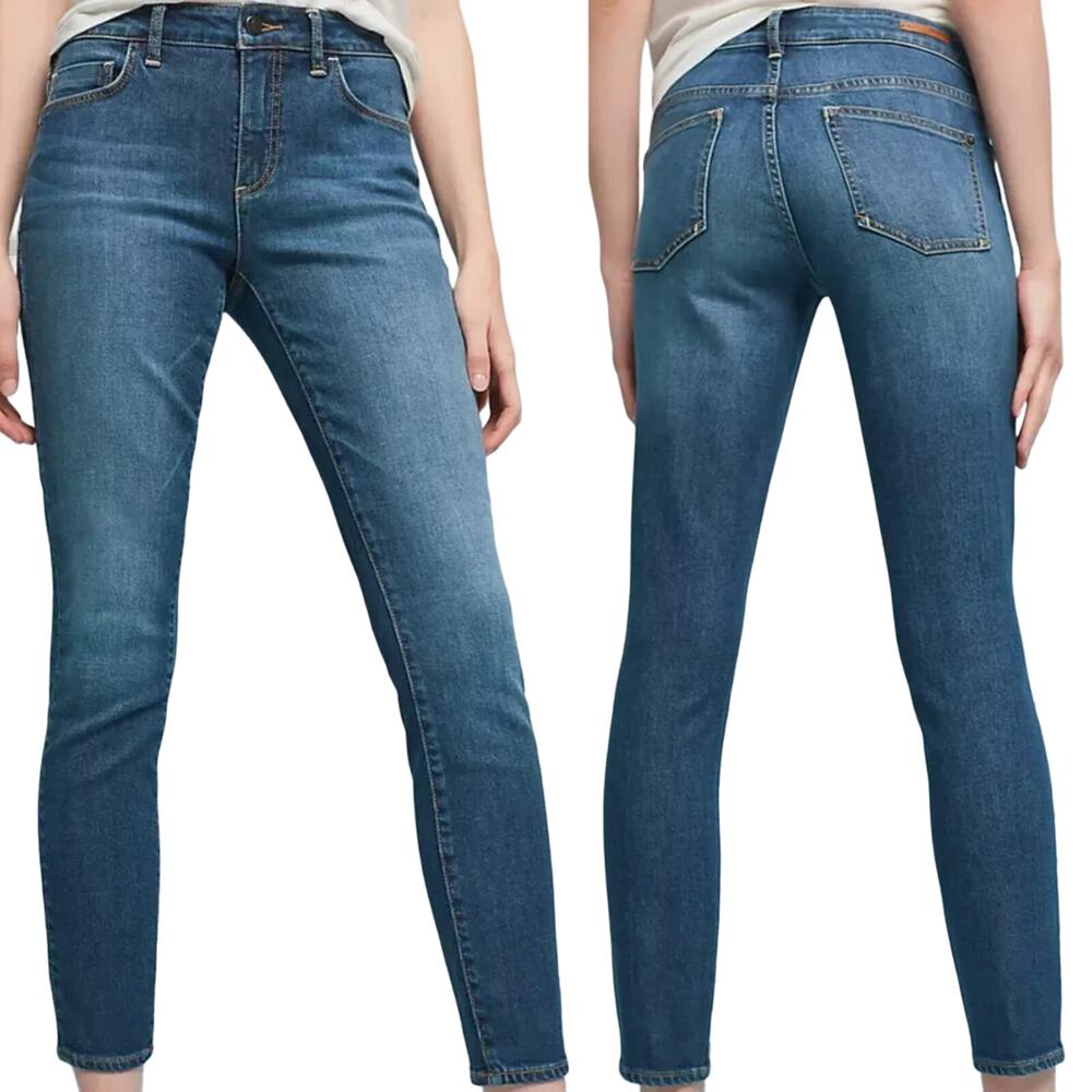 Anthropologie Pilcro And The Letterpress High Rise Skinny Jeans Distressed Sz 26